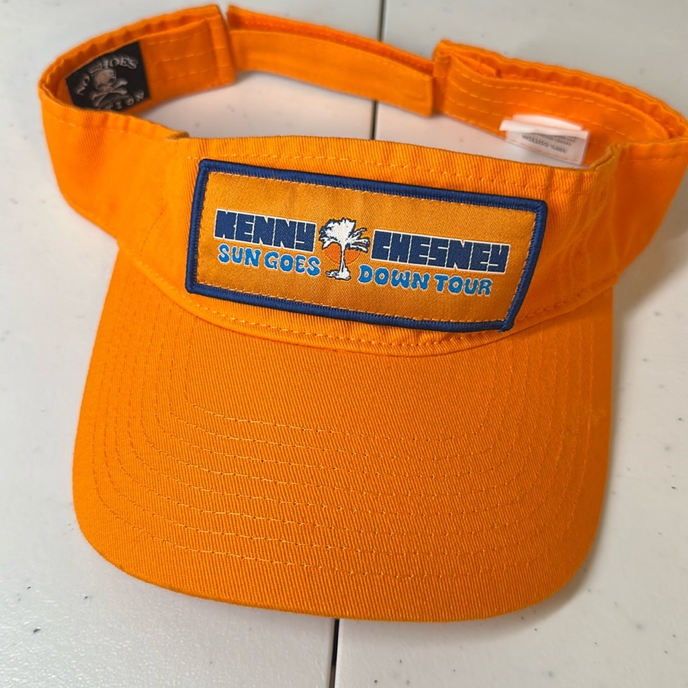 Official Kenny Chesney Tour Visor, NWOT. Orange